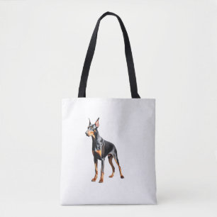 Colour pencil sketch of a Doberman Pinscher. Esse Tote Bag