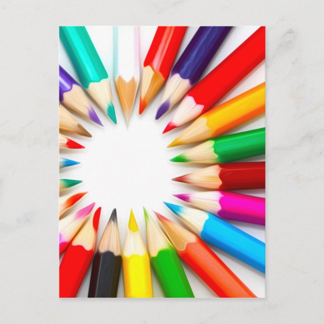 Colour Pencils Postcard (Front)