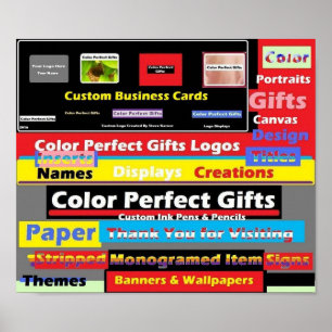 Colour Perfect Gifts Advertisement Poster