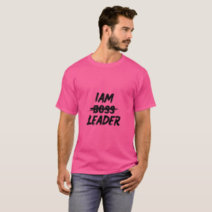 Colour personalisation tshirt "Iam Leader not boss