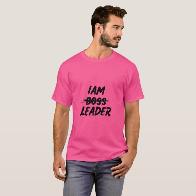 Colour personalisation tshirt "Iam Leader not boss (Front Full)