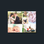 Colour Photography Family collage gallery Canvas Print<br><div class="desc">I was staring at a bare wall at home and I'm dreaming of doing a gallery wall. The thought of having to get different sized picture frames keeps on stopping me from moving forward with it. Do you have the same issue? So as an alternative for us I've created this...</div>