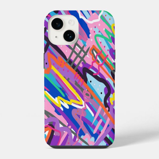 Colour Play Abstract Art  iPhone Case (Back)