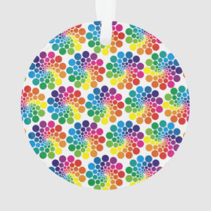 Colour Points Circle Pattern + your background Ornament