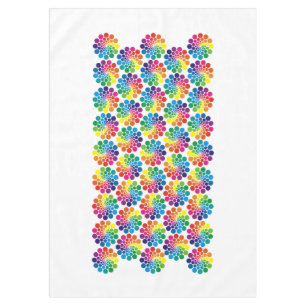 Colour Points Circle Pattern + your background Tablecloth