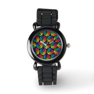 Colour Points Circle Pattern + your background Watch