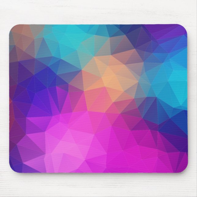 Colour Polygon Mouse Pad (Front)