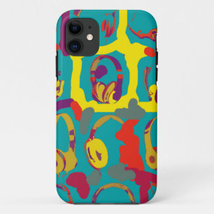 colour pop art dj headphones Case-Mate iPhone case