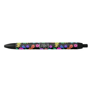 Colour Pop Cute Flowers Personalised Pen