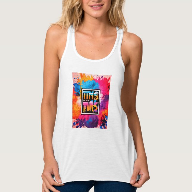 Colour Pop Delight T-Shirt Singlet (Front)