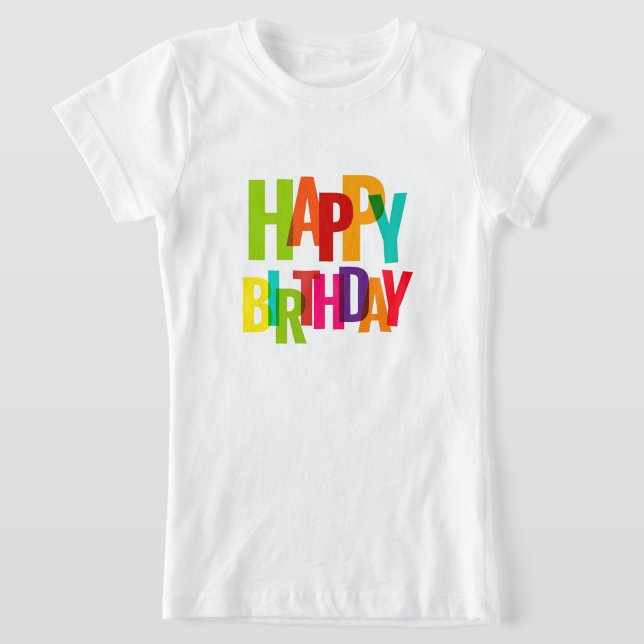 Colour Pop "Happy Birthday "Kids Tee  (Colorful birthday magic for your little one!)