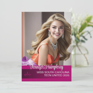 Colour Pop Pageant Autograph Card