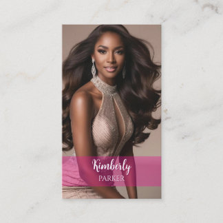 Colour Pop Pink Gradient Business Card