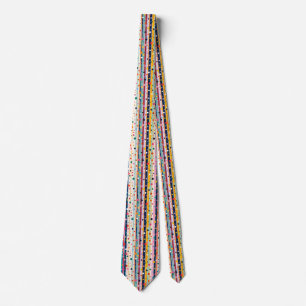 Colour Pop Polka Stripe Pattern Tie