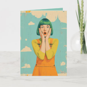 Colour Pop Retro Shock Thank You Card