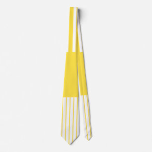 Colour Pop Stripes - Lemon Yellow and White Tie