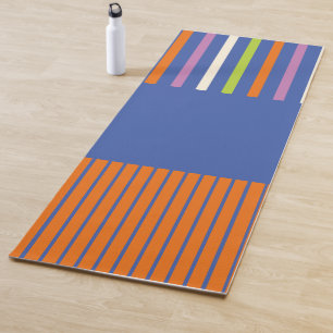 Colour Pop Stripes modern striped design Yoga Mat
