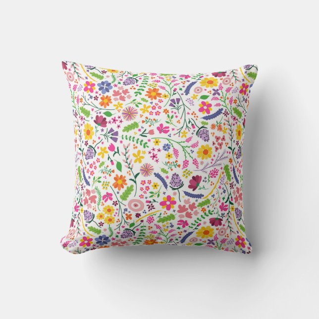 Colour Pop Wildflowers Cushion (Front)