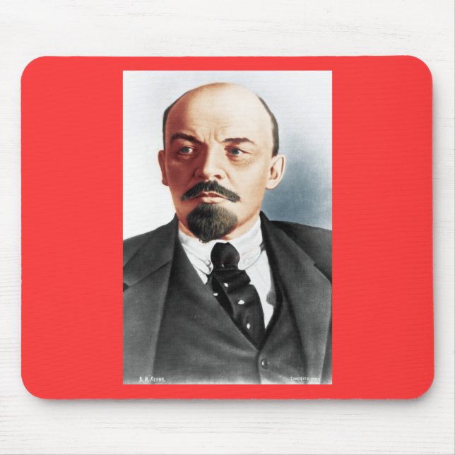 Colour portrait of Lenin Mouse Pad (Front)