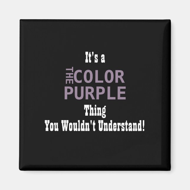 Colour Purple Magnet (Front)