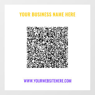 Colour QR Code Custom Text and Colours Window Clin