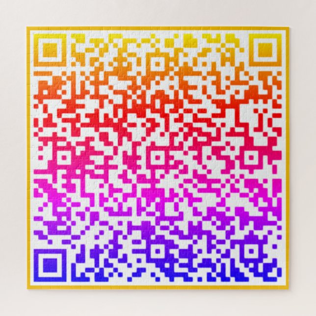 Colour QR Code Puzzle Your Surprise Message Gift (Vertical)