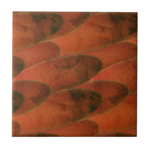 Colour red modern look art like baubles bangles tile