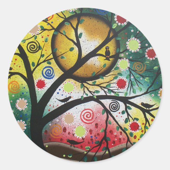 Colour Revolution By Lori Everett Classic Round Sticker (Front)