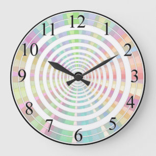 Colour Rings Large Clock