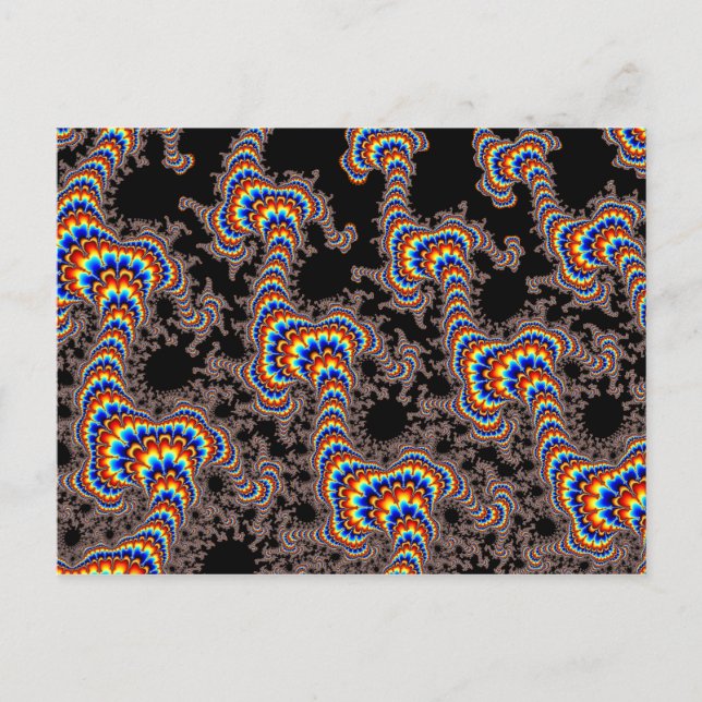 Colour Run - Fractal Art Postcard (Front)