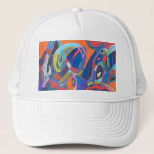 "Colour Rush" Abstract Trucker Hat