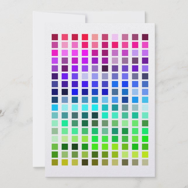 Colour Sample Invite10 Invitation (Front)