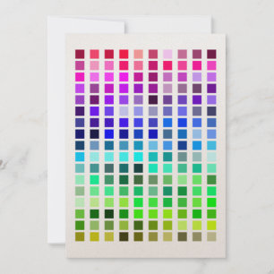 Colour Sample Invite13 Invitation