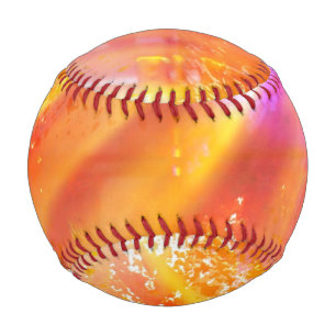 colour seamless art background yellow, orange baseball