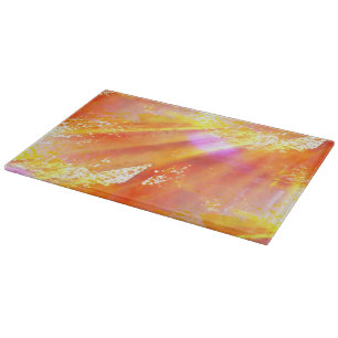colour seamless art background yellow, orange cutting board