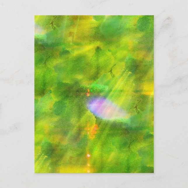 colour seamless background green, yellow postcard (Front)