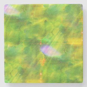colour seamless background green, yellow stone coaster