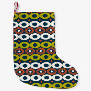 Colour seamless pattern with oval shapes in Africa Small Christmas Stocking