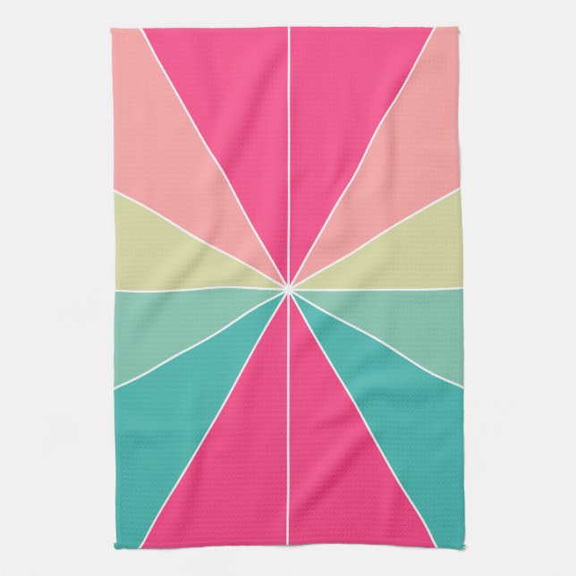 Colour Segmented 01 Tea Towel (Vertical)