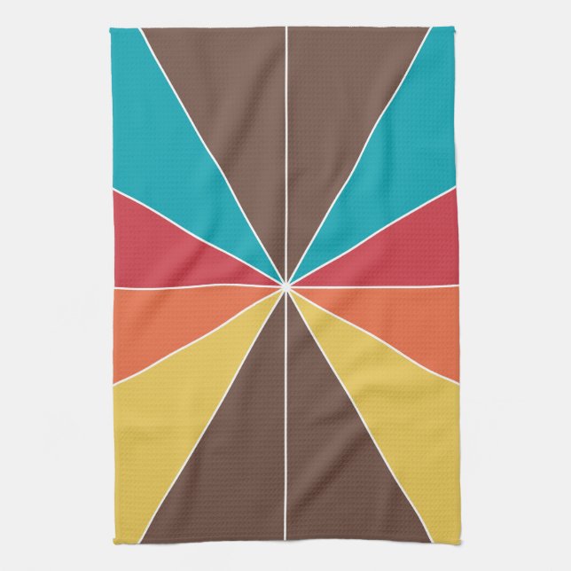 Colour Segmented 05 Tea Towel (Vertical)
