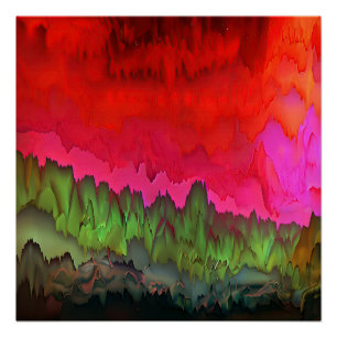 "Colour Serenade" Colourful Abstract Art  Poster