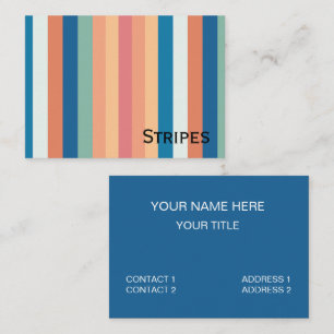 Colour Shade Stripes Business Card