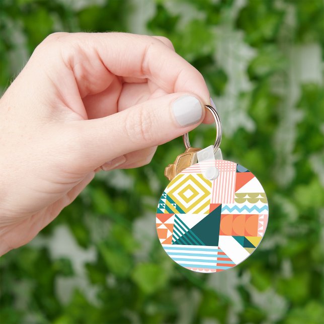 Colour Shapely Pattern Geometric Keychain (Creator Uploaded)