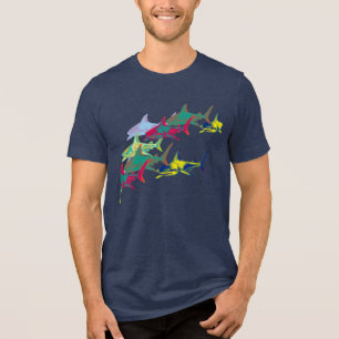 Colour Sharks Cool Tri-Blend Shirt