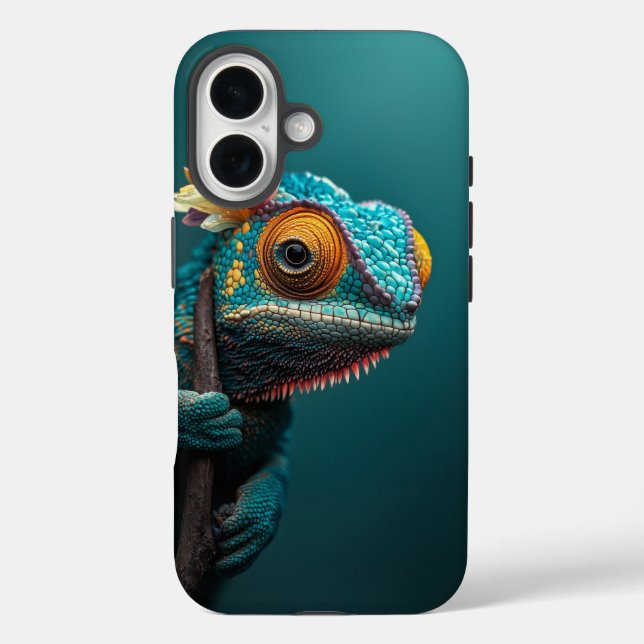 Colour Shift Chameleon – Reptile Skin Phone Case (Back)