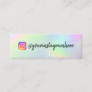 Colour Shift Holographic Mini Business Card