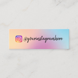 Colour Shift Holographic Mini Business Card