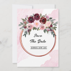 Colour Simple Design Card wedding invitation Templ