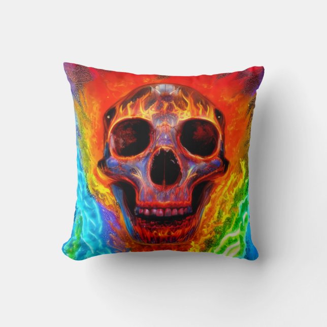 Colour Skull Cushion (Front)