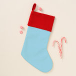 colour sky blue christmas stocking<br><div class="desc">colour sky blue 87CEEB</div>